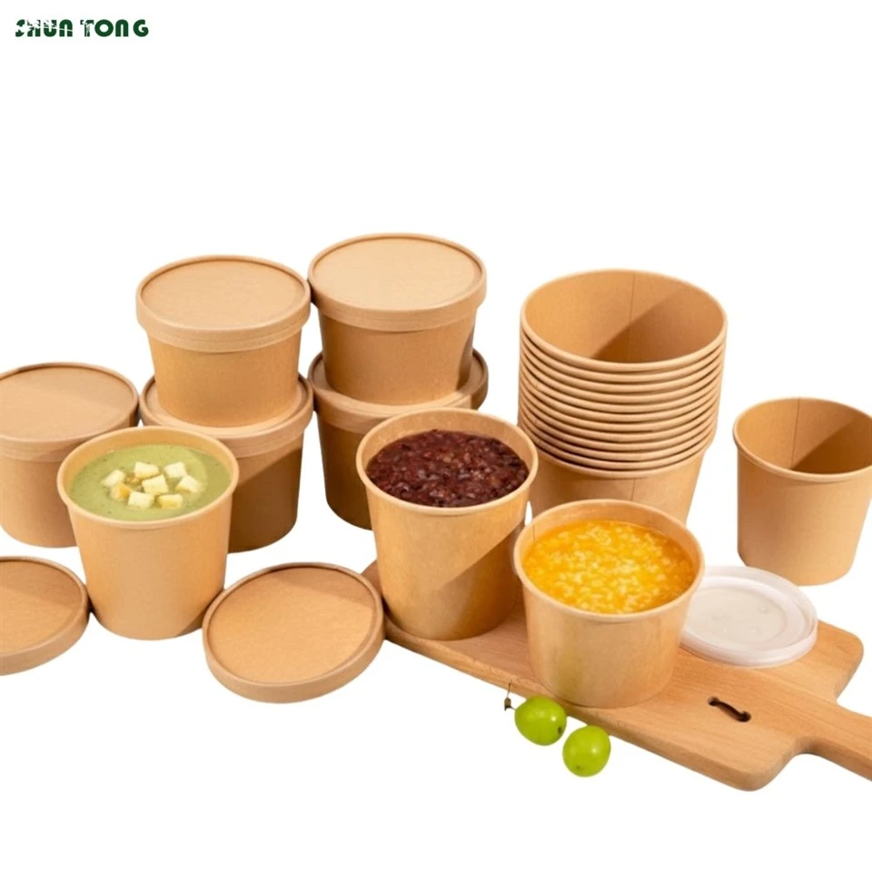Customized kraft paper soup cup Distributor