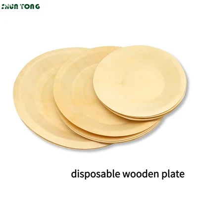 Piatti usa e getta in legno
